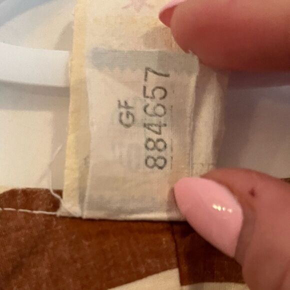 70s vintage true hippie cotton poncho with rope and fringe - Picture 11 of 11